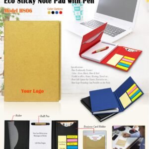 Eco Sticky - Memo Pad with Pen / Ruler  -MCG000307